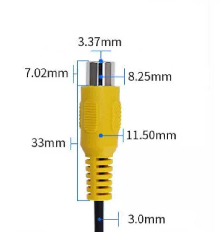 Custom 15cm Female and Male AV Single-Head RCA Audio Extension Wire Video Stereo Connector Audio Cable for Video Camera Speaker