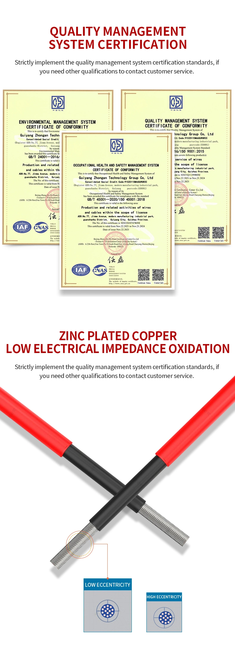 UV Resistant 50A High Current 4mm Tinned Copper Multicore Power Solar Cable