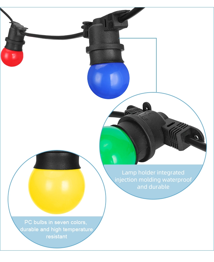 Bluetooth Control Holiday Christmas G45 RGB String Light