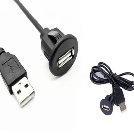 Универсальная система проводки, USB-удлинитель с пряжкой для приборной панели легковых, грузовых автомобилей, лодок и мотоциклов.